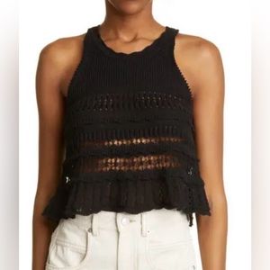 Isabel Marant Etoile Fico Pointelle Racerback 42 FR 10 US